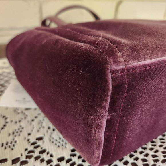 Nwt Kate Spade Dawn Place Velvet Mini Kona Crossbody Handbag Purse - Picture 10 of 14
